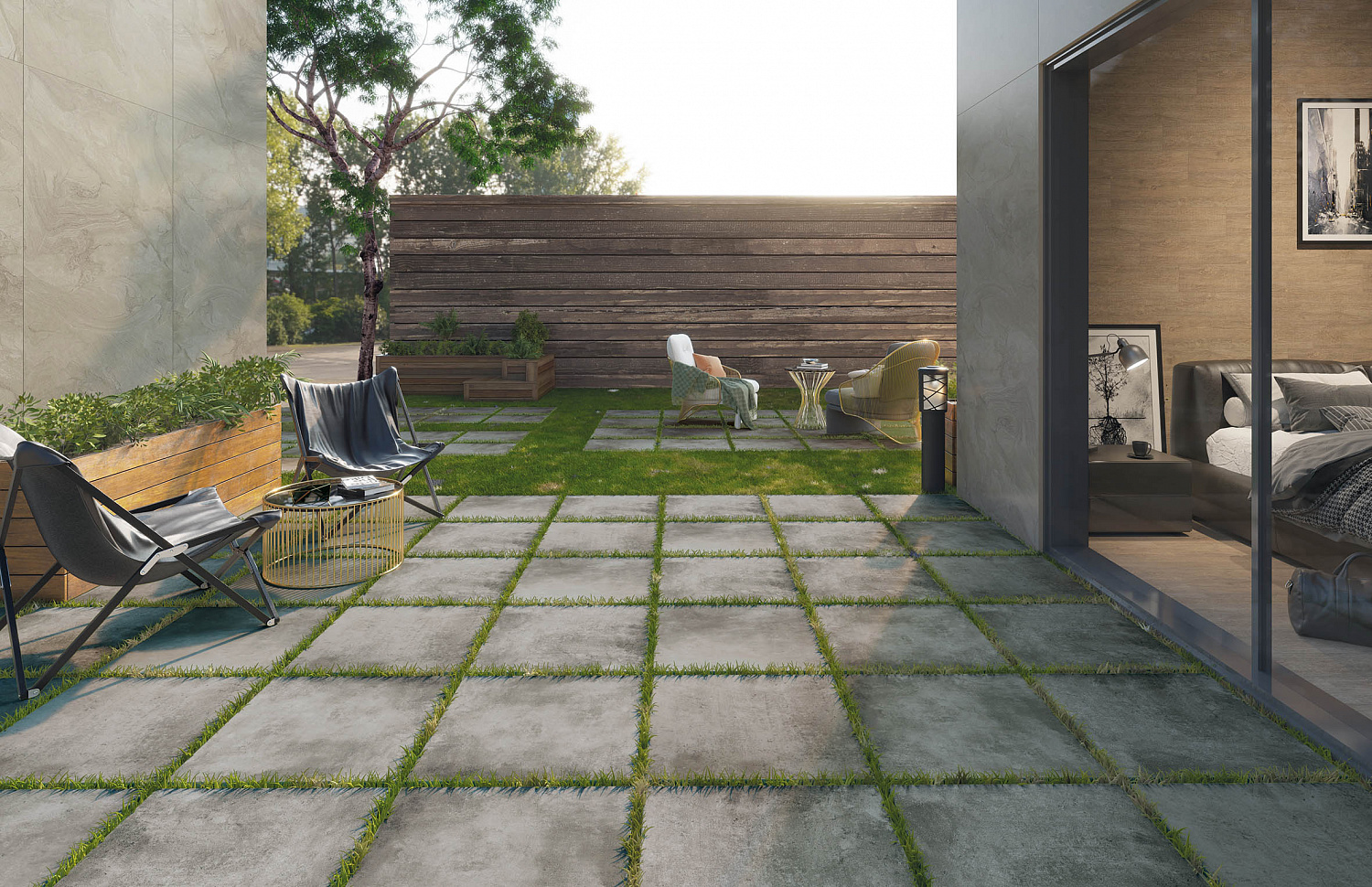 Плитка универсальная Vista Lead Grey 600x1200