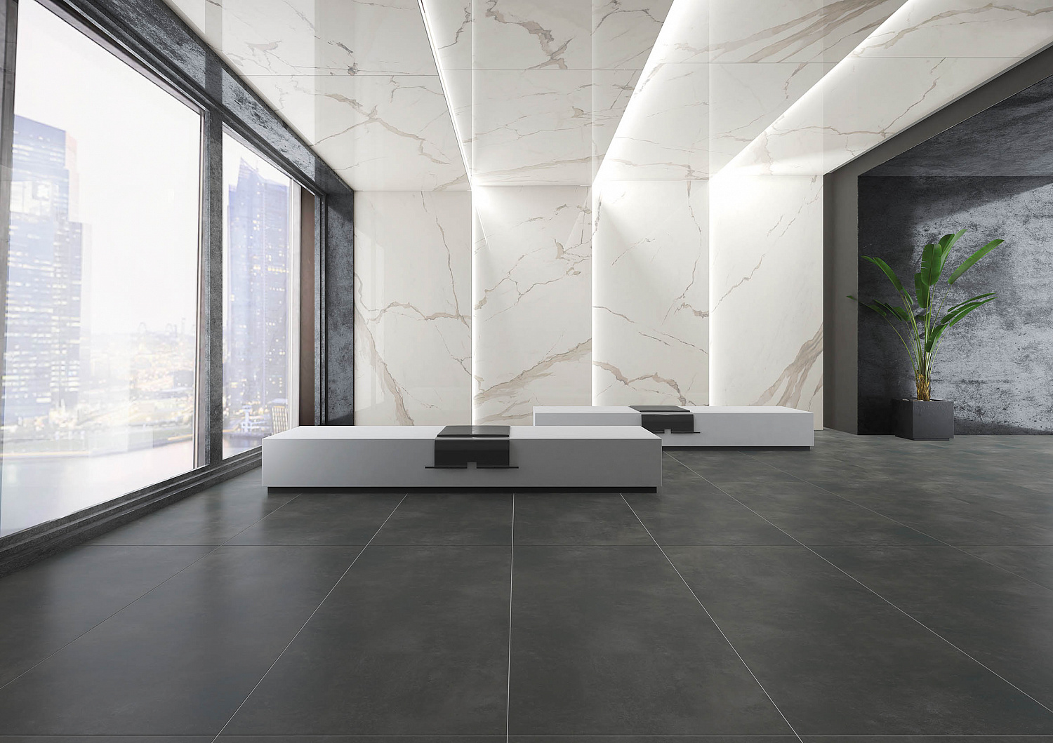 Плитка универсальная Vista Anthracite 600x1200